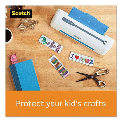 Scotch Laminating Pouches, 5 mil, 3.75" x 2.38", Gloss Clear, 100/Pack (MMMTP5851100)