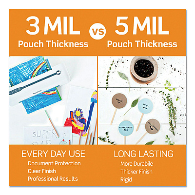 Scotch Laminating Pouches, 5 mil, 3.75" x 2.38", Gloss Clear, 100/Pack (MMMTP5851100)