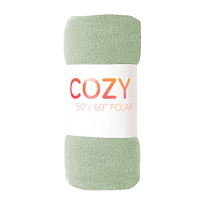 Cozy Soft Polar Fleece Throw 50x60 Green (case Of 24) (FLC-PLR-5060-6PK-GR)