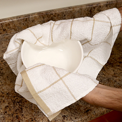 Cooks Linen Kitchen Towel 15x25 Tan, Pack Of 12 (PNP-KT-TAN)
