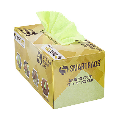 Smartrags Xl Microfiber 45 Gram 16x16 Yellow, Pack Of 50 (PNP-M930-Y)