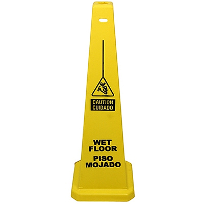 Sign 36 Inch Caution Wet Floor, Case Of 5 (23879)
