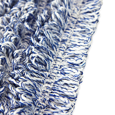 Wet & Dry Microfiber Mop Pad Looped 18" Blue, Pack Of 12 (PNP860018B)