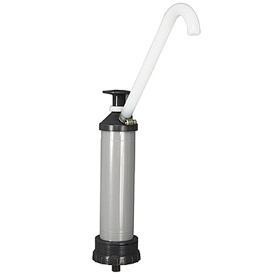 Pump Drum 8 Oz Plastic Gray, Case Of 12 (2202)
