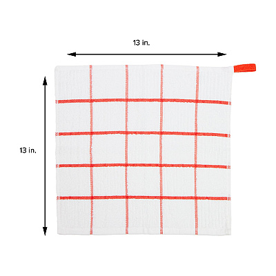 Sc Premier Dishcloth 13x13 Saffron Windowpane, Case Of 144 (SC-DC-WISAF-CS)