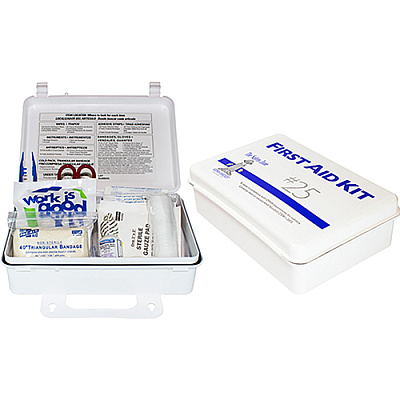 25 Man Plastic First Aid Kit, 1 Each (K-FAK-25-P)