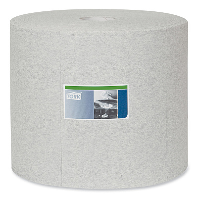 Tork Industrial Cleaning Cloths, 1-Ply, 12.6 x 13.3, Gray, 1,050 Wipes/Roll (TRK520305)