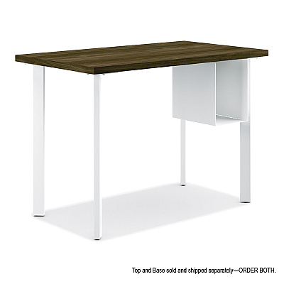 HON Coze Writing Desk Post Legs with U-Storage Compartment, 5.75" x 28", Designer White, 4 Legs/Set (HONHLCPL29USPJW)