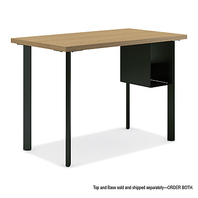 HON Coze Writing Desk Post Legs with U-Storage Compartment, 5.75" x 28", Black, 4 Legs/Set (HONHLCPL29USP71)