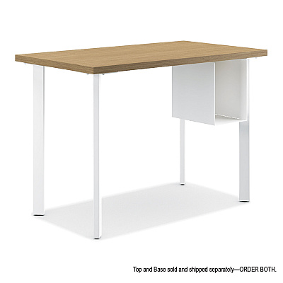 HON Coze Writing Desk Post Legs with U-Storage Compartment, 5.75" x 28", Designer White, 4 Legs/Set (HONHLCPL29USPJW)