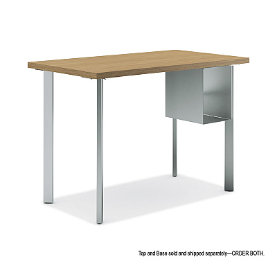 HON Coze Writing Desk Post Legs with U-Storage Compartment, 5.75" x 28", Silver, 4 Legs/Set (HONHLCPL29USPR6)