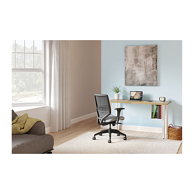 HON Coze Writing Desk Worksurface, Rectangular, 48" x 24", Natural Recon (HONHLCR2448LN1)
