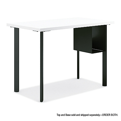 HON Coze Writing Desk Post Legs with U-Storage Compartment, 5.75" x 28", Black, 4 Legs/Set (HONHLCPL29USP71)