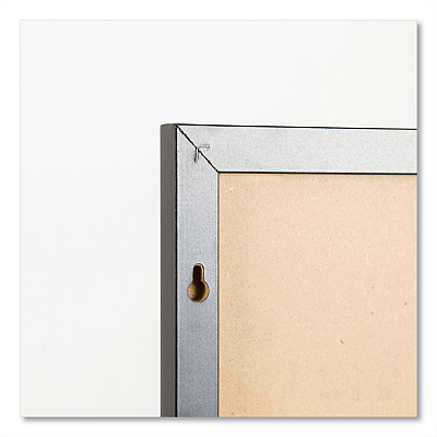 U Brands Magnetic Dry Erase Board with Wood Frame, 23 x 17, White Surface, Black Frame (UBR307U0001)