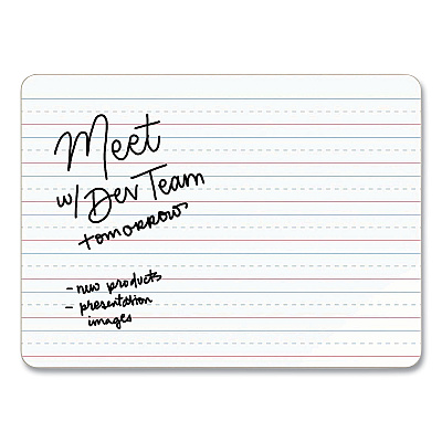 U Brands Double-Sided Dry Erase Lap Board, 12 x 9, White Surface, 10/Pack (UBR483U0001)