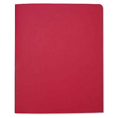 AbilityOne 7510015122415, SKILCRAFT Double Pocket Portfolio, 0.38" Capacity, 11 x 8.5, Red, 25/Box