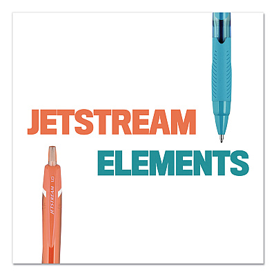 uniball Jetstream Elements Hybrid Gel Pen, Retractable, Medium 1 mm, Assorted Ink and Barrel Colors, 5/Pack (UBC70138)