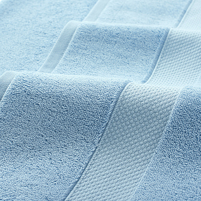Aston & Arden Egyptian Cotton Bath Towel 30x54 Blue, Pack Of 2 (P-EGYP-3054-BLU)