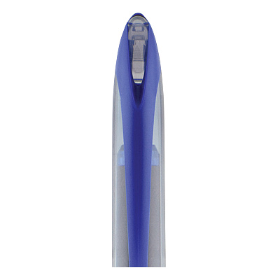 uniball AIR Porous Gel Pen, Stick, Medium 0.7 mm, Blue Ink, Black/Blue Barrel, 3/Pack (UBC1926810)