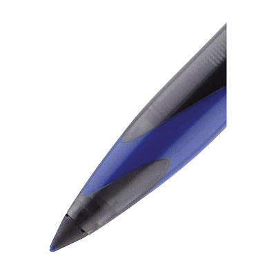 uniball AIR Porous Gel Pen, Stick, Medium 0.7 mm, Blue Ink, Black/Blue Barrel, 3/Pack (UBC1926810)