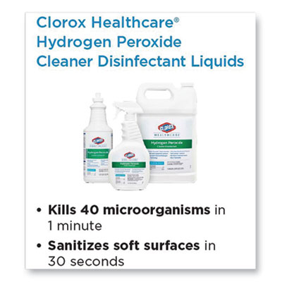 Clorox Healthcare Hydrogen-Peroxide Cleaner/disinfectant, 1 Gal Bottle, 4/carton (CLO30829)