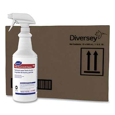 Diversey Suma Oven and Grill Cleaner, Neutral, 32 oz, Spray Bottle, 12/Carton (DVO948049)