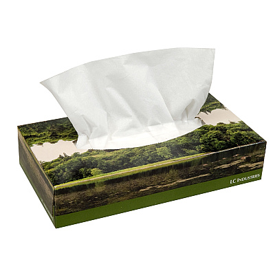 AbilityOne 8540016321024, SKILCRAFT Facial Tissue, 2-Ply, White, 100 Sheets/Pack, 12 Packs/Box (NSN7935425)
