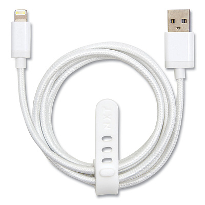 NXT Technologies Braided Apple Lightning Cable to USB-A Cable, 6 ft, White (NXT24383997)
