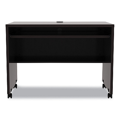 Alera Valencia Series Mobile Workstation Desk, 41.38" x 23.63" x 30", Espresso (ALEVA204224ES)