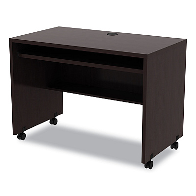 Alera Valencia Series Mobile Workstation Desk, 41.38" x 23.63" x 30", Espresso (ALEVA204224ES)