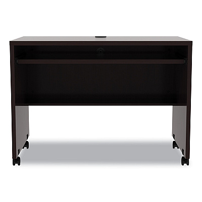 Alera Valencia Series Mobile Workstation Desk, 41.38" x 23.63" x 30", Espresso (ALEVA204224ES)