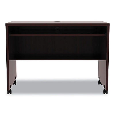 Alera Valencia Series Mobile Workstation Desk, 41.38" x 23.63" x 30", Mahogany (ALEVA204224MY)