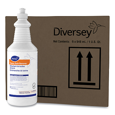 Diversey Tannin Stain Remover, 32 oz Bottle, Fruity, 6/CT (DVO101109759)