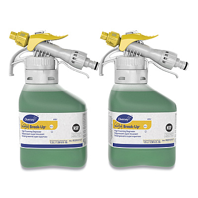 Diversey Suma Break-Up Heavy-Duty Foaming Grease-Release Cleaner, 1,500 mL Bottle, 2/Carton (DVO93313117)