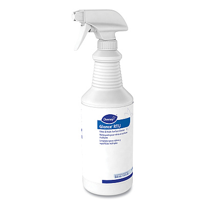 Diversey Glance Glass and Multi-Surface Cleaner, Original, 32oz Spray Bottle (DVO04705EA)