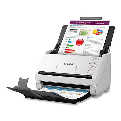 Epson DS-770 II Color Duplex Document Scanner, 600 dpi Optical Resolution, 100-Sheet Duplex Auto Document Feeder (B11B262201)