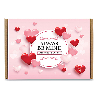 Snack Box Pros Always Be Mine Valentine's Day Box, Cocoa/Marshmallows/Candy/Cookies, 5 lb Box, 14 Packets/Box (GRR70000119)