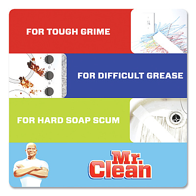 Mr. Clean Magic Eraser Variety Pack, Extra Durable; Bath; Kitchen, 4.6 x 2.3, 0.7" Thick, White, 6/Pack, 8 Packs/Carton (PGC69523)
