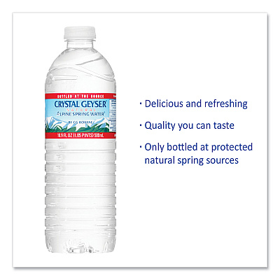 Crystal Geyser Natural Alpine Spring Water, 16.9 oz Bottle, 35/Carton (CGW35001CTDEP)