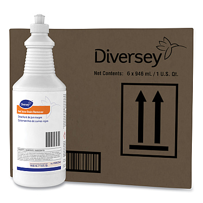 Diversey Red Juice Stain Remover, 32 oz Bottle, 6 Bottles/Carton (DVO95002540)