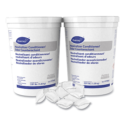 Diversey Floor Conditioner/Odor Counteractant, Powder, 0.5 oz Packet, 90/Tub, 2/Carton (DVO917048)