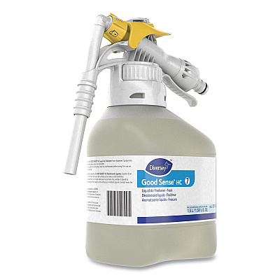 Diversey Good Sense Liquid Odor Counteractant, Fresh, 1.5 L RTD Bottle, 2/Carton (DVO93165353)