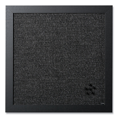 MasterVision Black Shadow Message Board Set: (1) Bulletin, (1) Bulletin/Dry Erase, (1) Magnetic Dry Erase, Assorted Sizes, Black Frames (BVCSOR034)