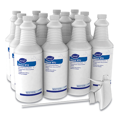Diversey Glance Glass and Multi-Surface Cleaner, Original, 32oz Spray Bottle (DVO04705EA)