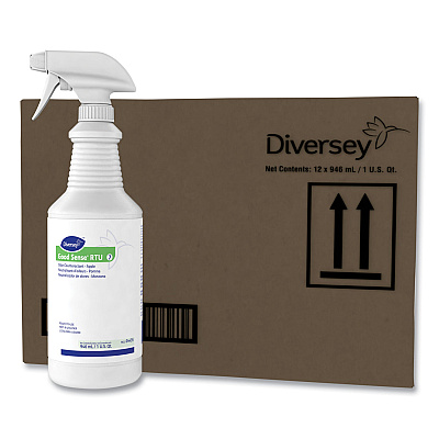 Diversey Good Sense RTU Liquid Odor Counteractant, Apple Scent, 32 oz Spray Bottle (DVO04439)