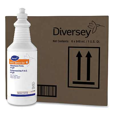 Diversey Paint, Oil and Grease Spotter Gel, Fruity Scent, 32 oz Squeeze Bottle, 6/Carton (DVO913888)