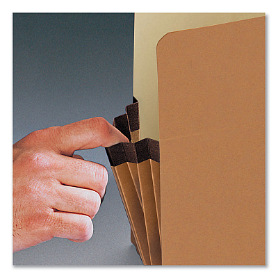 Smead Colored File Pockets, 3.5" Expansion, Legal Size, Assorted Colors, 5/Pack (SMD74892)