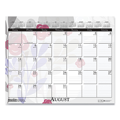 House of Doolittle Recycled Wild Flower Wall Calendar, Wild Flowers Artwork, 15 x 12, White/Multicolor Sheets, 12-Month (Jan to Dec): 2026 (3469)