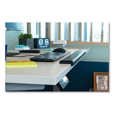3M Gel Wrist Rest for Standing Desks, 30.13 x 3.25, Black (MMMWR200B)