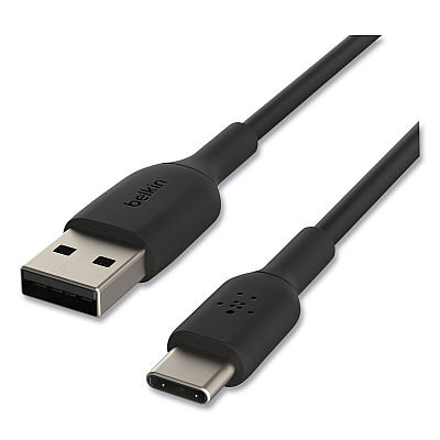Belkin BOOST CHARGE USB-C to USB-A ChargeSync Cable, 3.3 ft, Black (CAB001BT1MBK)